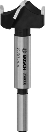 Broca para cortar bisagras de madera laminada Bosch EXPERT de 30 mm.